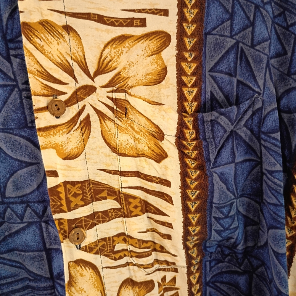VTG KosiBali Collection Men's XL Lightweight Hawaiian Floral Pattern Summer Top - Picture 8 of 8